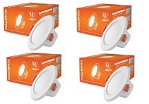Halonix Kornet 5.5-Watt LED Downlighter (Pack of 4, Cool Day Light)