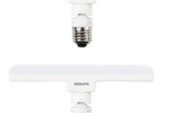 Philips Stellar Bright 10W LED T-Bulb, Base: E27 (Warm White), Pack of 2 (929001861213_2)