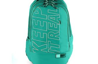 Gear Men/Women Keep It Real 40 Litre Water Resistant 4 Compartment School Backpack/Daypack/Travel Backpack/Kids Bag/College Bag For Boys/Girls (Green-White)