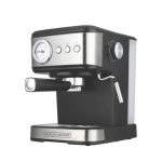 BLACK+DECKER BXCM1001IN 1100W 10-Cup 15 Bar Expresso Coffee Maker | 1.5L Water Tank Capacity | Anti-Drip Feature | Auto Keep-Warm Function | 2-year Warranty -(Black+Grey)