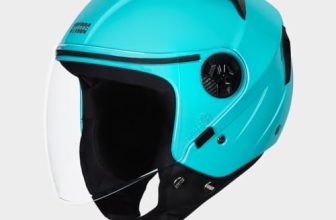 STUDDS Vogue ISI Certified Open Face Motorcycle Helmet for Men and Women with Clear Visor