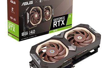 ASUS NVIDIA GeForce RTX 3070 Noctua OC Edition Graphics Card (PCIe 4.0, 8GB GDDR6, HDMI 2.1, DisplayPort 1.4a, Noctua NF-A12x25 PWM Fans, Tailor-Made heatsink, Auto-Extreme Technology, GPU Tweak II)