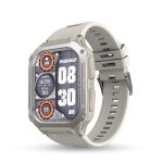 Pebble Bravo 1.99″ (5.05 cm) Infinite Display, Bright HD Display 600Nits BT Calling, One Time BT Connect, 520 mAh Battery, Health Suite, Multi Sports Mode, Rugged Built – Military Grey