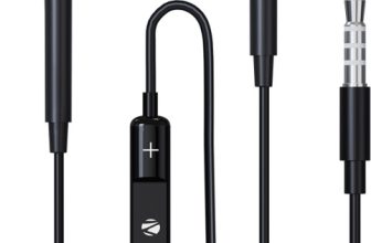 ZEBRONICS Zeb-Buds 30, with In-Line Mic, 3.5mm Jack, 14mm drivers, Volume Control, Durable Wired(Black, In the Ear)