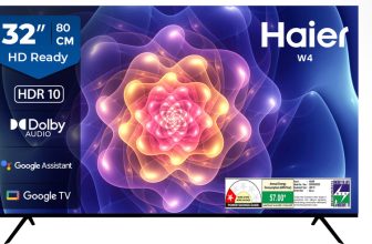 Haier W4G 80 cm (32 inch) HD Ready LED Smart Google TV 2025 Edition(32W4G)