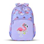 Gear Flamingo 17″/27L Large Water Resistant School Bag | Casual Backpack | Daypack | Travel Backpack | Kids Bag for Boys/Girls (Purple – Pink)
