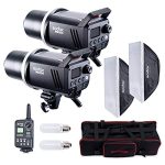 GODOX MS200 Studio Light Kit 200Ws GN53 5600K | Bowens Mount Portable Monolight | Built-in GODOX 2.4G Wireless System | 150W Modeling Lamp | Outstanding Power Output Stability (MS200 Kit)