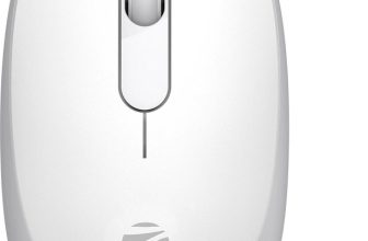 ZEBRONICS Groot Ambidextrous Optical Mouse 1600DPI, Silent Ergonomic with 2 Years Warranty With Bluetooth(2.4GHz Wireless, White + Grey)