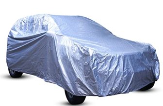 Amazon Brand – Solimo SUV Car Cover, Silver (SUV 300, BRV, WRV, Creta, Breeza, Jeep Canvas, Ecosport, etc.)