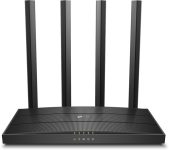 TP-Link Archer C6 MU-MIMO Gigabit Wireless Router 2.4 GHz, 5 GHz 1200 Mbps Wifi Speed Dual Band External Antenna Ethernet (Cable Broadband)(Black)
