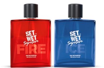 Set Wet Perfume for Men ICE & FIRE 100ml X 2 Packs | Long Lasting Perfume for Men|Gift for Men