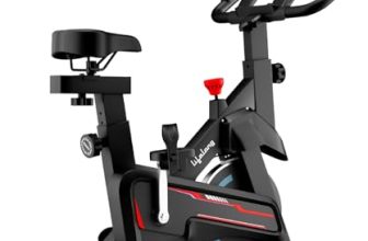 Lifelong Fit Pro Spin Fitness Bike for Home | Exercise Bike for Cardio Workout with 7 KG Flywheel, Adjustable Resistance & LED Display | Cushioned Adjustable Seat | Non-Slip Pedals | Max User Weight 120 KG