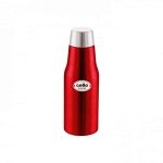 Cello Ivana Stainless Steel Double Walled Water Bottle, Hot and Cold, 750ml, 1 Unit, Red