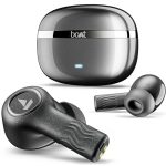 Boat Nirvana Ion ANC, Active Noise Cancellation(~32dB), 120Hrs Battery, App Support, Crystal Bionic Sound, 4Mics ENx, v5.3 Bluetooth TWS in Ear Earbuds Wireless Earphones with mic (Crystal Black)