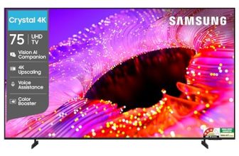Samsung 75 inches Crystal UHD 4K Samsung Vision AI Smart TV UA75UE85AHULXL