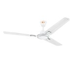 Orient Electric 1200 mm Pacific Air Déco| Decorative ceiling fan | Powerful airflow| BEE1 Star Rated | 2-year warranty | White Silver, pack of 1
