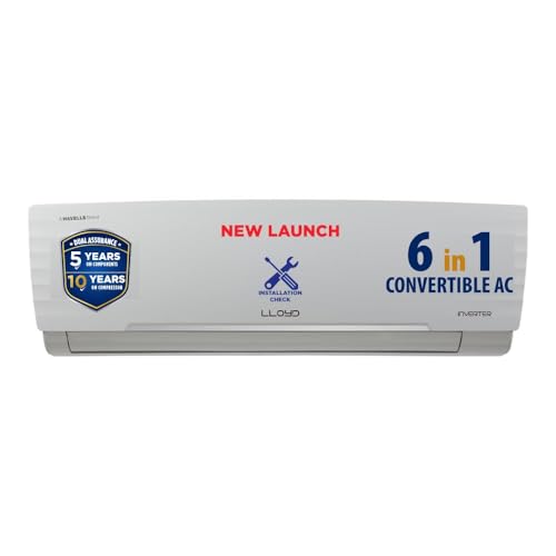 Godrej 1.5 Ton 3 Star, New star rated,5 Years Comprehensive Warranty,AI Powered, 5 in1 Convertible Cooling, Inverter Split AC (Copper, Heavy Duty Cooling at 52°C, AC 1.5T SIC 18NTC3 WZE 3S,White)