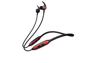 EKKO Unplug N03 Neckband, 40 Hours Playback Time, Bluetooth V5.2, 10 mm Driver, SIRI & Google Assistant, Noise Cancellation, Twin Connect, Max Bass (Red)