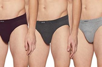 Levi’s Men 100 CA STYLE 11 COMFORT BRIEF LT. GREY MELANGE,DK. GREY MELANGE,WINE P3 Size- M
