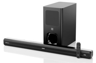 GOVO GoSurround 800 Dolby Digital | 180W Sound bar, 2.1 Channel Home Theatre, Mega subwoofer, HDMI, Opt, AUX, USB & Bluetooth, 3 Equalizer Modes, Stylish Remote & LED Display (Black)