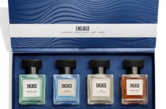 Engage Perfume Gift Set for Men, 80ml, Luxury Long Lasting Eau De Parfum, Travel Size Perfume Combo 20ml x 4, Ideal Gift for Men