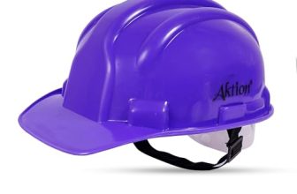 Aktion AK H01_WHT Safety Helmets Nape Type, Color: Blue, Pack of 10, IS 2925:1984