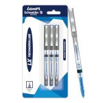Luxor Schneider LX 814 Technoroller|Roller Ball Pen|Pack of 3-Blue|Cone Tip|0.5mm|100% German Technology|Consistent Ink Flow|Smooth Writing Experience| Ideal for Students & Professionals