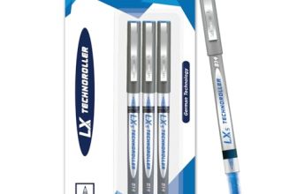 Luxor Schneider LX 814 Technoroller|Roller Ball Pen|Pack of 3-Blue|Cone Tip|0.5mm|100% German Technology|Consistent Ink Flow|Smooth Writing Experience| Ideal for Students & Professionals
