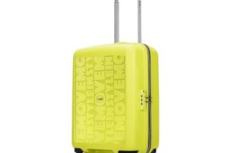 Skybags Polypropylene (Pp) Play Cabin 55 Cm (Small) 8 Spinner Wheels Trolley Bags for Travel, Hard Case Lightweight Bag with TSA Lock, Tough Suitcase for Travel (Lime Green),Yellow