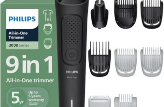 Philips India’s No.1 Men’s Trimmer | Single stroke beard trimming | 9-in-1 All in One Grooming Kit- Face, Hair & Body| Ear/Nose Trimmer attachment | Intimate Comb | 5yrs* warranty | MG3927