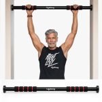 Lifelong Pull Up Bar for Home Kids| Adjustable 62–100 cm Doorway PullUp Bar For Home Gym Equipment |No Screw Pull Up Bar Door Mounted |100kg Capacity, Anti-Slip Lock, Foam Grip Handles |Gym Equipment for Home Workout
