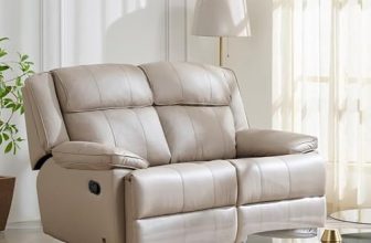 Home Centre | Torino | Half Leather | Solid Wood | 2 Seater Recliners | Grey | 2 Years Warranty