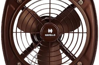 Havells Ventil Air DSP 230mm Exhaust Fan | Strong Air Suction, Rust Proof Body |Suitable for Bathroom, Kitchen, and Office| Warranty: 2 Years | (Pack of 1, Choco Brown)