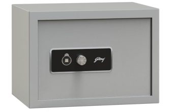 Godrej Security Solutions Forte Pro 15 Litres Safe Locker for Home & Office with Mechanical Key Lock (Grey)