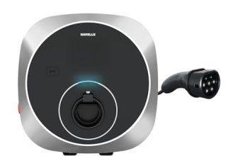 Havells 7.4 kW MotrON PRO Smart EV Charger|2m & 5m Output TPU Cable| Wi‑Fi, GSM, 4G| OCPP 1.6| ARAI & IEC|IP66, IK10 & UV Safe|10+ Electrical Safety Features|2 Yr Warranty