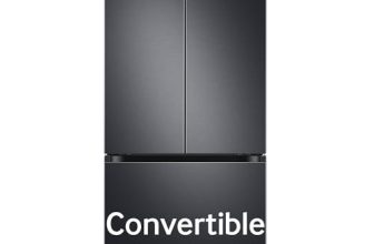 Samsung 550 L Inverter Frost-Free French Door Refrigerator (RF57A5032B1/TL, Black DOI, Convertible), Real Stainless, Convertible