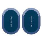 Cortina Pack of 2 Quick Dry Water Absorbing Rectangular Silicon Floor Mat | Anti-Skid & Non-Slip Cushion Doormat for Home, Kitchen, Office, Washroom | 60x40cm (Blue)