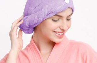 Cortina Microfiber 380 TC Hair Towel Cap,Soft Absorbent Quick Drying Cap for Curly Thick Hair,Wrap Cap for Women Girls-Pack of 1,Purple