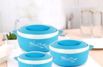 cello Sapphire Pack of 3 Thermoware Casserole(500 ml, 1000 ml, 1500 ml)