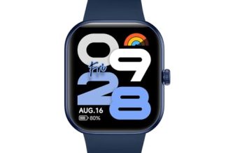Redmi Move Smartwatch | 1.85″ AMOLED (390×450, 600 nits) | Bluetooth Calling | 140+ Sports | 24×7 HR & SPO₂ | AOD | Up to 14-Day Battery | HyperOS (Blue Blaze Strap)