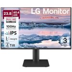 LG 24MS550 60.4 cm (23.8 Inch) FHD (1920×1080) IPS PC Monitor with 100Hz, 5ms (GtG), Flicker Safe & Reader Mode, 2xSpeakers, 2xHDMI, Tilt/Height Adjustable, 3-Side Virtually Borderless Design (Black)