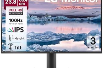 LG 24MS550 60.4 cm (23.8 Inch) FHD (1920×1080) IPS PC Monitor with 100Hz, 5ms (GtG), Flicker Safe & Reader Mode, 2xSpeakers, 2xHDMI, Tilt/Height Adjustable, 3-Side Virtually Borderless Design (Black)