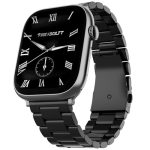 Fire-Boltt Ninja X Ring Smart Watch 1.96″ Always On Display Bluetooth Calling, Voice Assistant, SpO2 & Heart Rate, 120+ Sports Modes, IP67 Waterproof Smartwatch for Men & Women – Black Steel