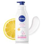 NIVEA Natural Glow Cell Repair Body Lotion with SPF 15 And UV A & B Filters | 50X Vitamin C | 24H Hydration | Even Skin Tone in 7 Days | Brightens Skin and Repairs Sun Damage | Lightweight, Quick Absorbing, Non-Sticky Formula | For All Skin Types | 400 Ml