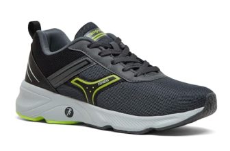 Campus Men’s Hurricane D.Gry/BLK Running Shoes – 8UK/India 6G-842