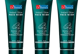 Dr Batra’s Dr. Batra’S Instant Glow Face Wash, Enriched With Turmeric, Repairs Skin Damage, Prevents Infections, Face Wash For Skin Complexion & Glowing Skin 100 Gm (Pack Of 3)