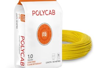 Polycab LF FR 180M coil | 4 SQ MM | Flame Retardant technology | Lead free insulation | 99.97% high purity copper | Rodent protection | RoHS & REACH complaint (Yellow)