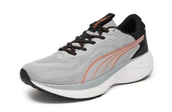 Puma, Mens, Galaxis Pro, Gray Echo-Puma White-Orange Glo, Running Shoe, 10UK, (31176704)