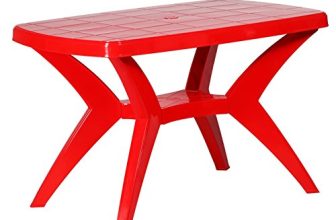 Cello Proline Mega Dining Table (Plastic,Red)