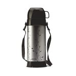Milton Eiffel 1000 Vacuum Insulated Thermos Flask with Strap to Carry, 910 ml, Long Hours Hot & Cold Water Bottle for Office, Hiking, Trekking, Travel, Black